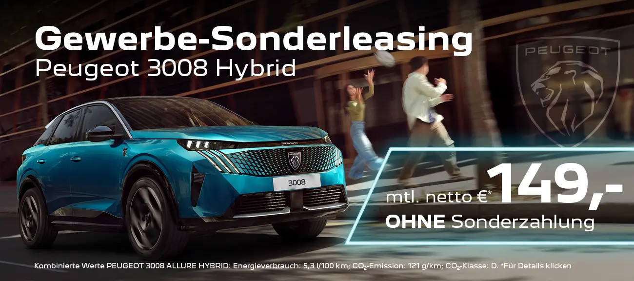 Peugeot 3008 Gewerbeleasing